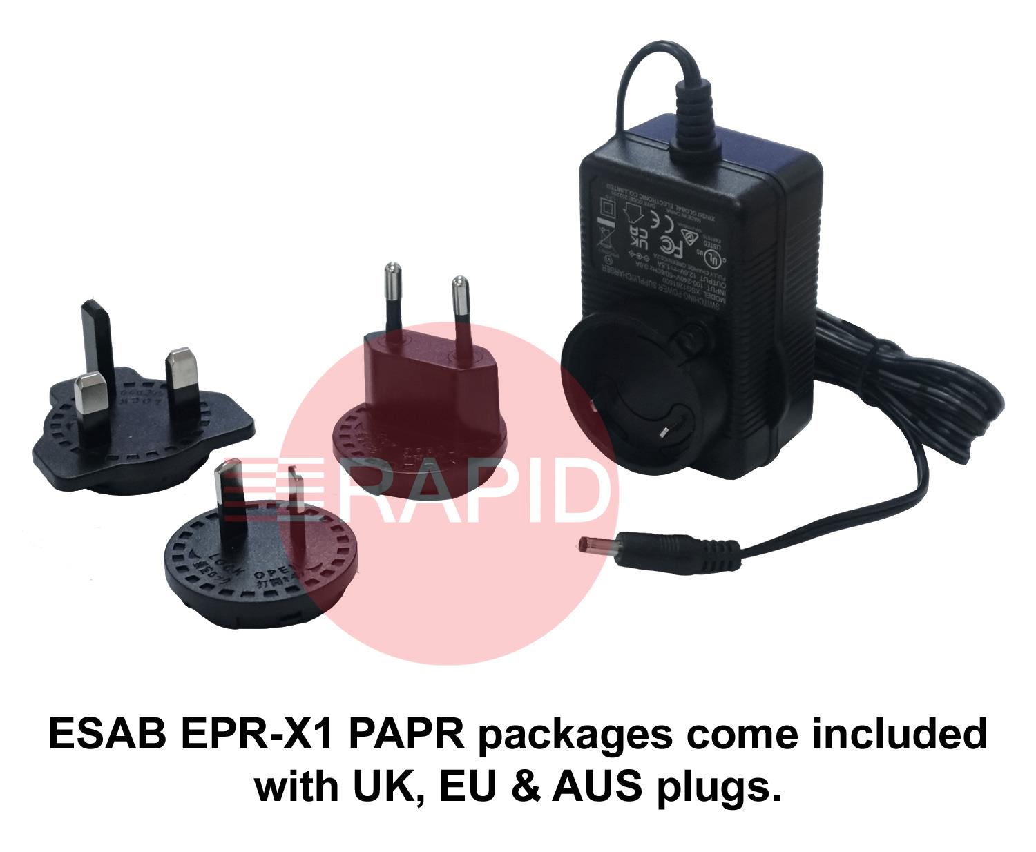 0700500400P  ESAB Savage A40 Air with ESAB EPR-X1.1 PAPR System & 1m Hose, Ready to Weld Package